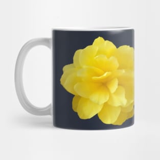Yellow Double Begonia Flower Close-up Mug